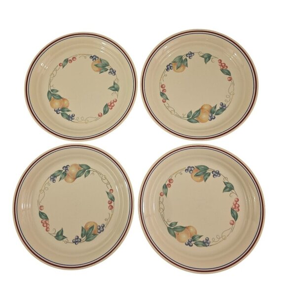 Corelle Abundance Fruit Trim Salad Luncheon Plates – Set of 4 - Picture 3 of 13
